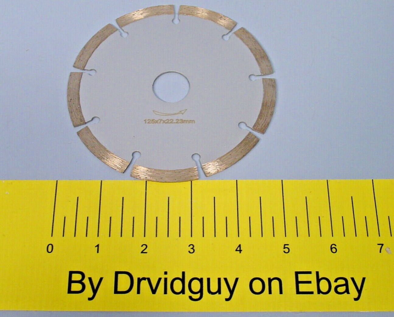 General Purpose Diamond Segmented Cutting Blade; 125 x 7 x 22.23mm