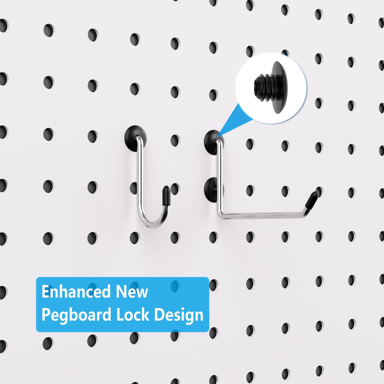 Pegboard Organizer Hooks Bins Locks 202 Piece Hardware Tool Storage Set