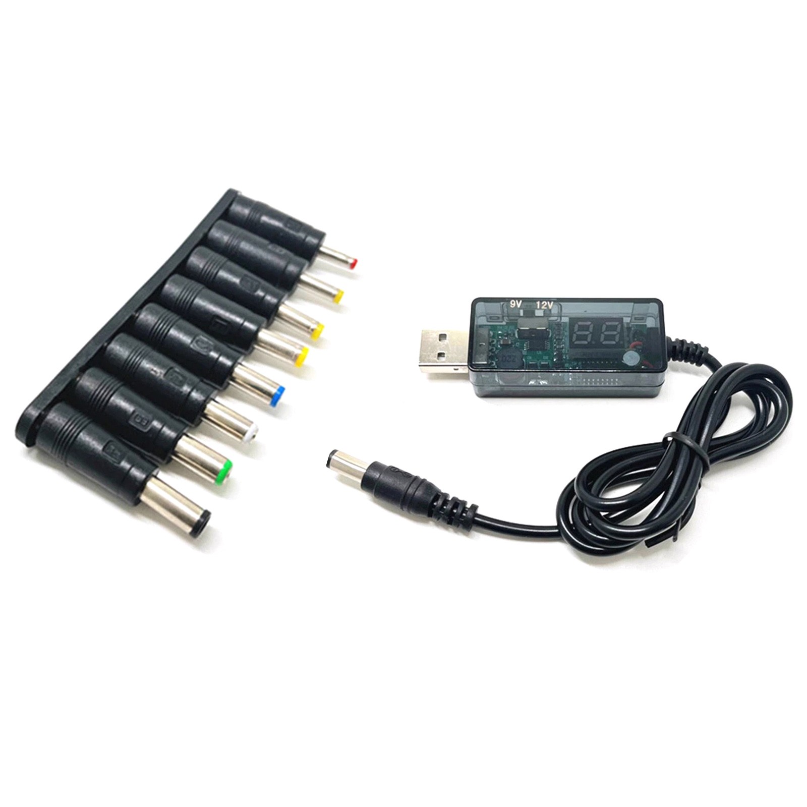 Dual Output Step-Up Converter 9V/12V Selectable via Switch w/LED Display 8 DC