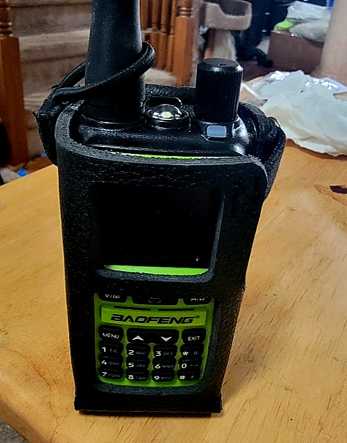 Baofeng UV5R Mini leather holster W/ Belt clip USA MADE LIFETIME WARRANTY STORE