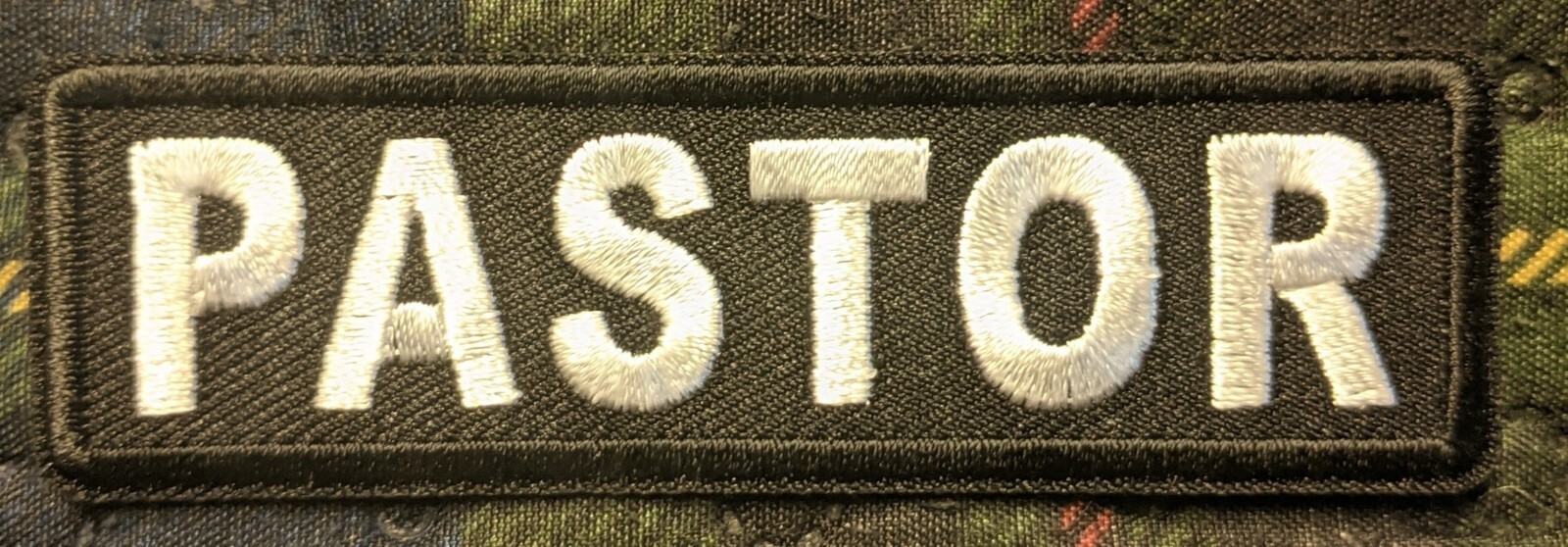 Pastor Biker Embroidered Biker Patch