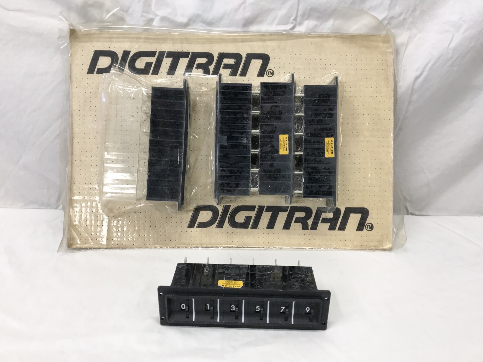 DIGITRAN DIGISWITCH Rotary Thumbwheel 6 Switch Assembly 0-9 Model 19-P-500 A