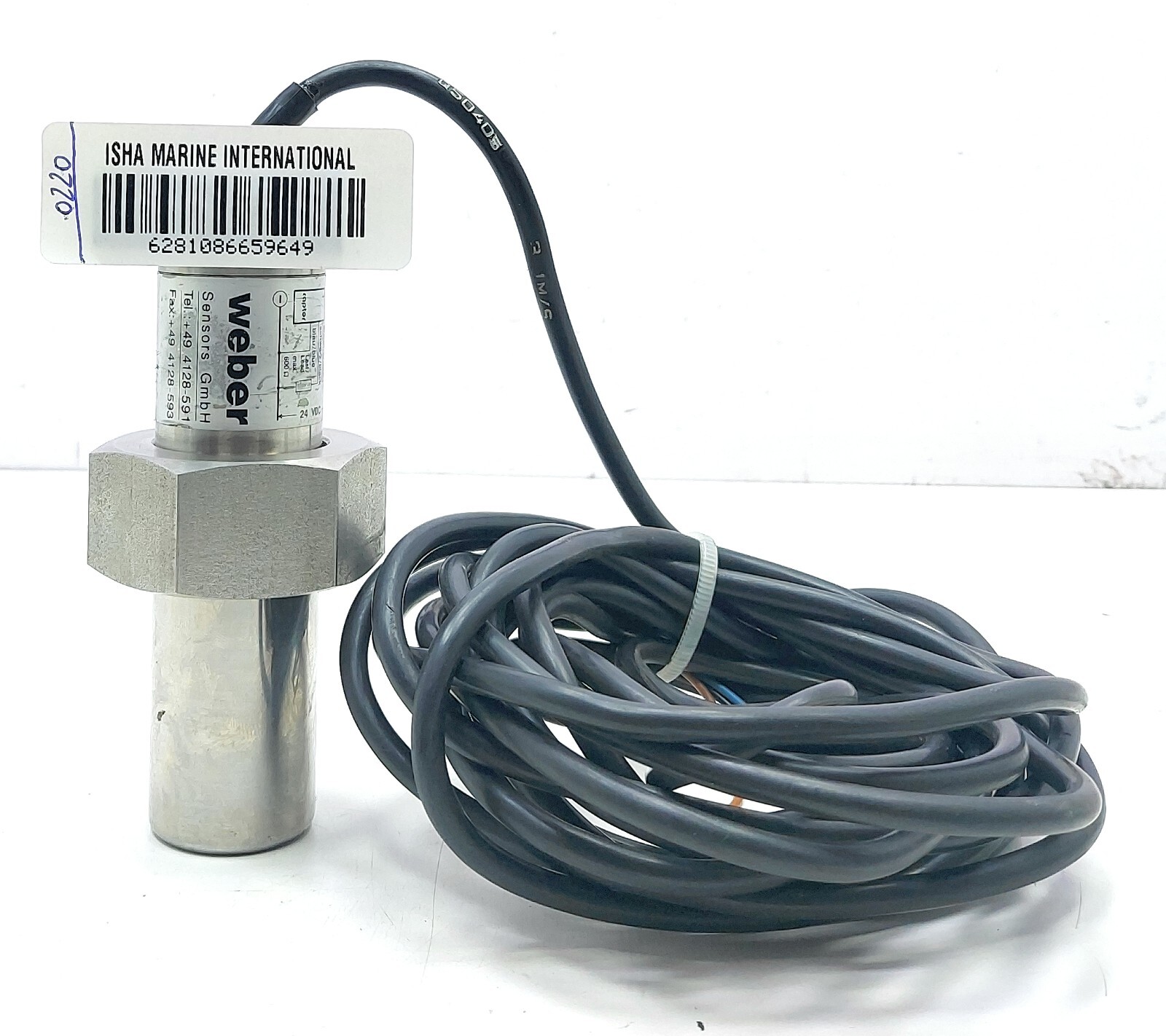 Weber 4114.30 Flow-Captor Industrial Sensor 24VDC 0220
