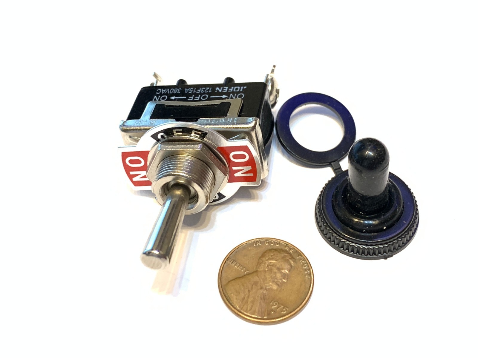 1 Piece Black waterproof 15a spdt 3PIN momentary Toggle switch  ON OFF ON wd C25