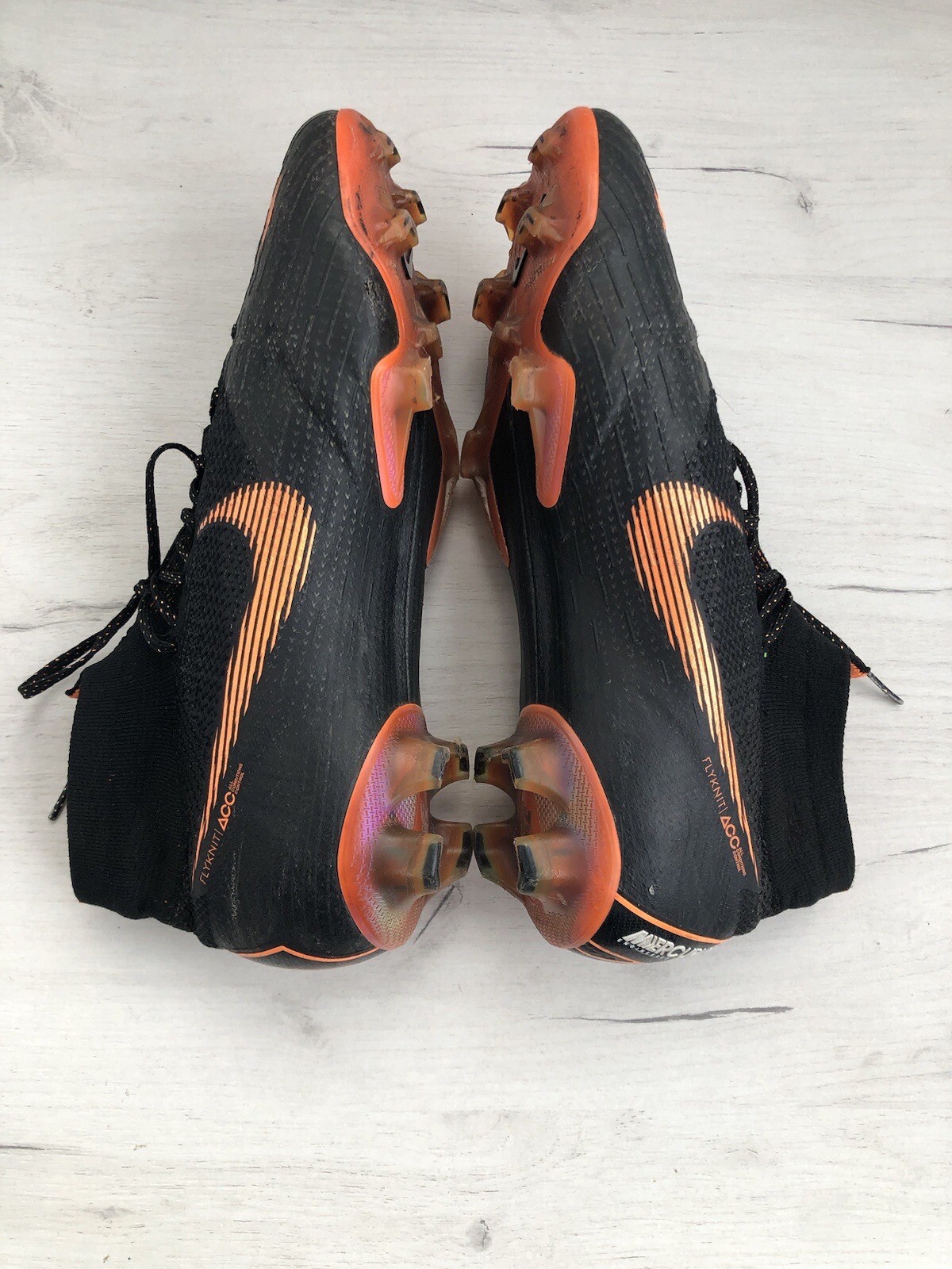 Nike Superfly 6 Elite FG 360 Black Total Orange ACC Football Soccer Cleats US9.5