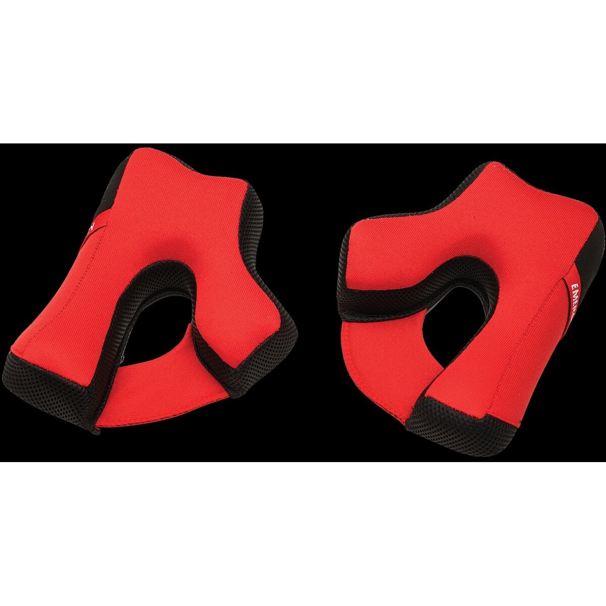 Thor Red/Black Reflex Sport Helmet Cheek Pads 0134-4004