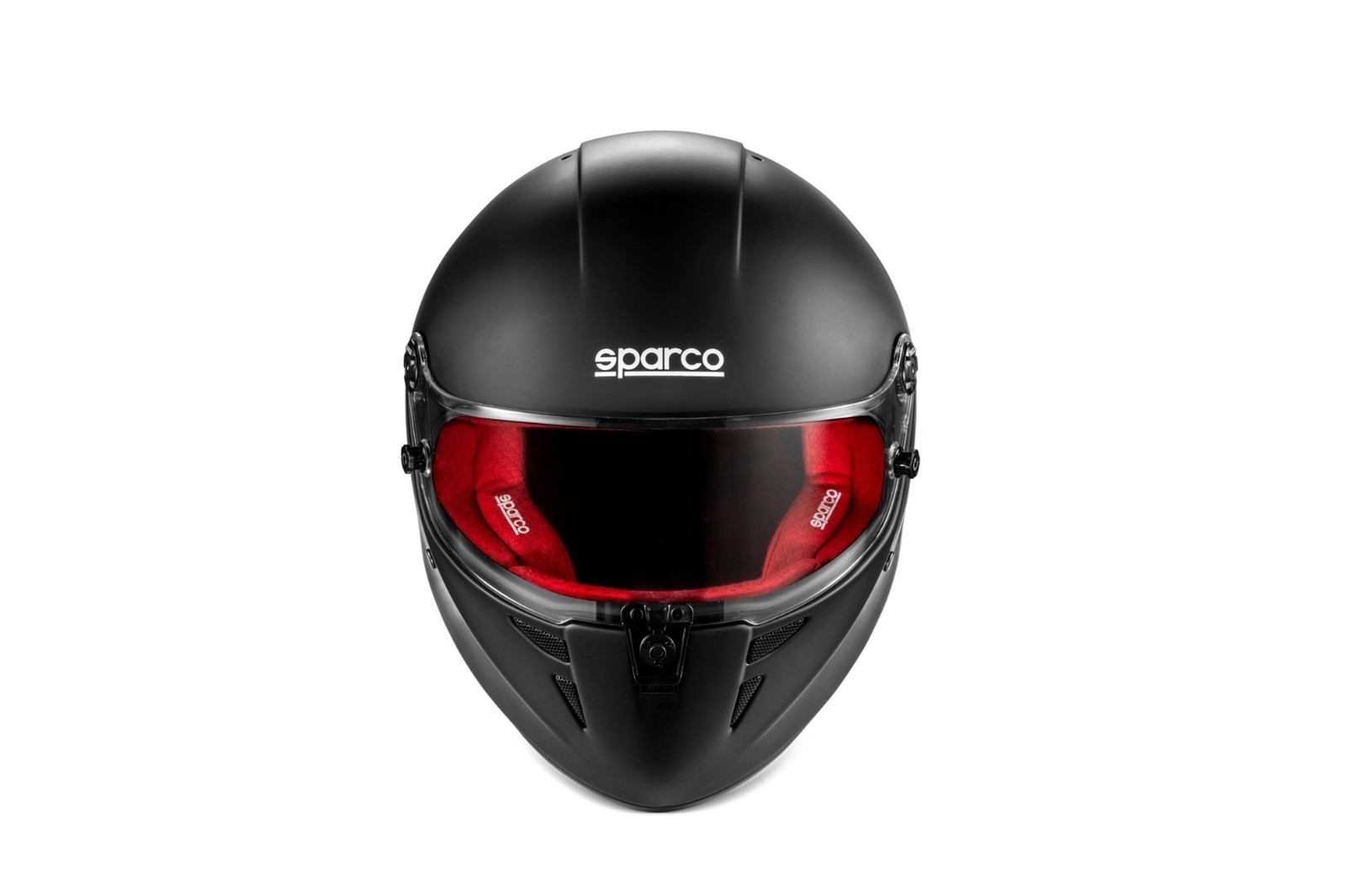 Sparco BRH0007B0K1200L Helmet Stealth RF Fiberglass Large Black Red SA2025