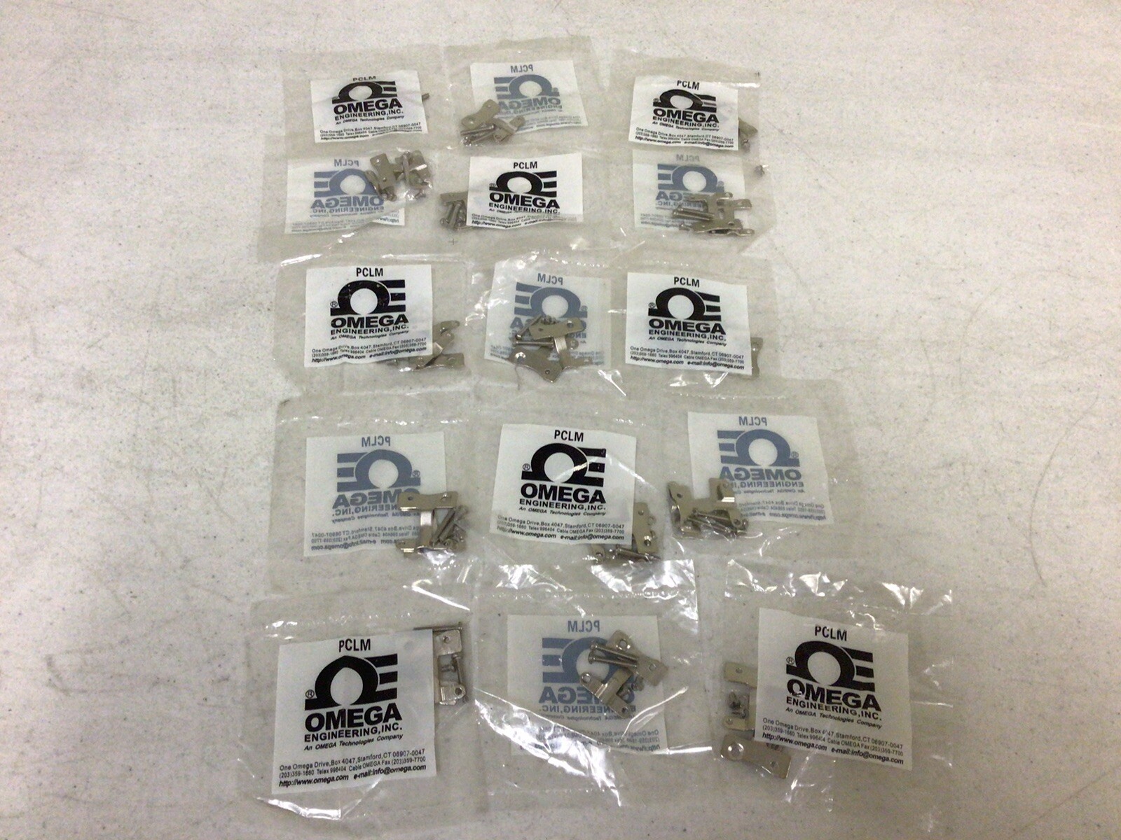 NEW, ( LOT OF 15 ) OMEGA ENG. INC. PCLM THERMOCOUPLE CABLE CLAMP, FREE SHIPPING