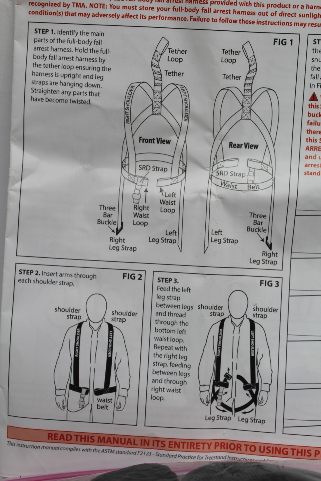 Muddy Outdoors Tree Stand Safety Harness New-missing tree tether strap