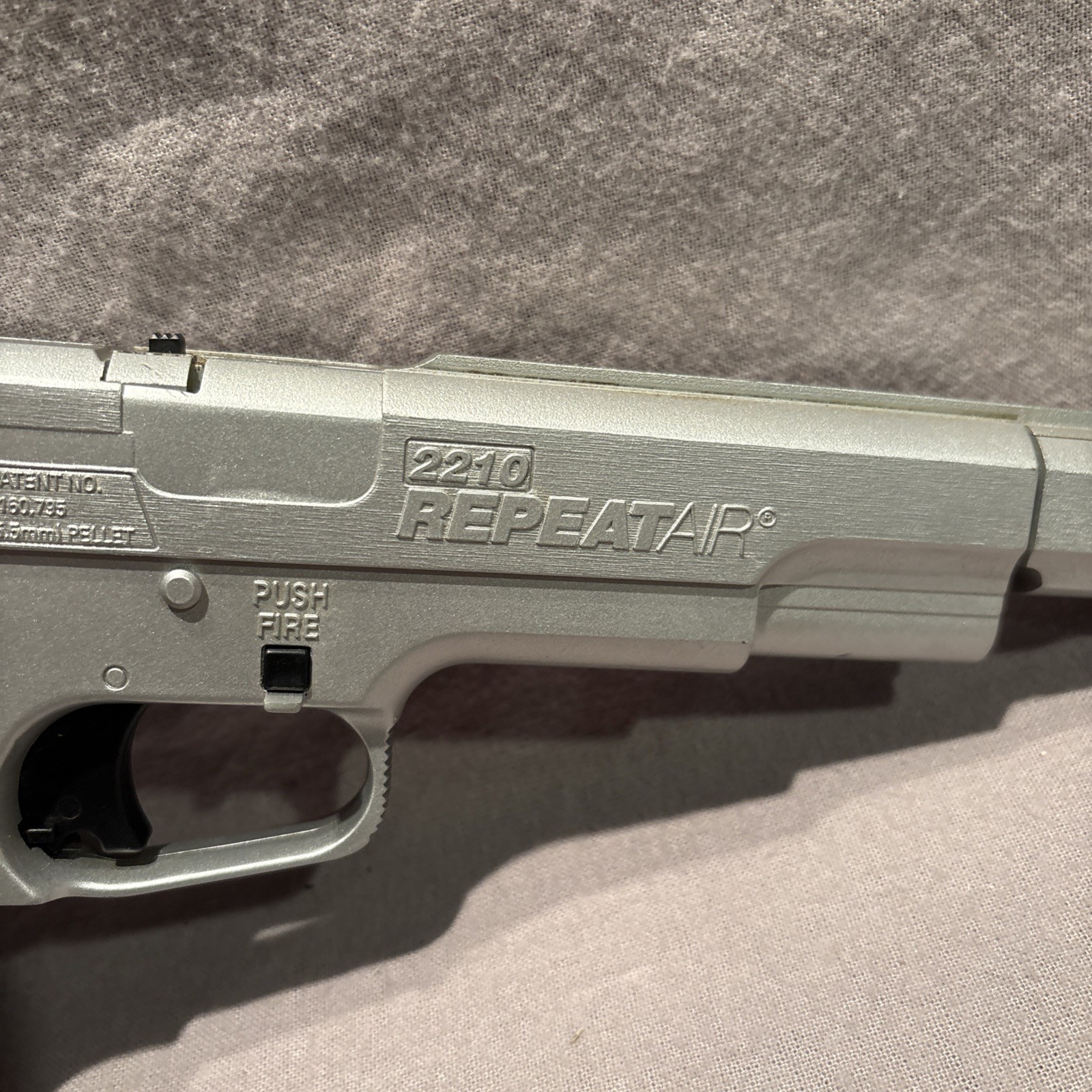 Crosman 2210 .22 Pellet Pistol Co2 Silver Repeat Air Tested