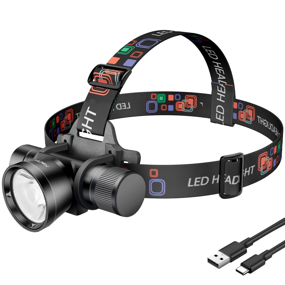 Hecloud 3000 Lumens Super Bright Diving Headlamp Ip68 Waterproof Dive