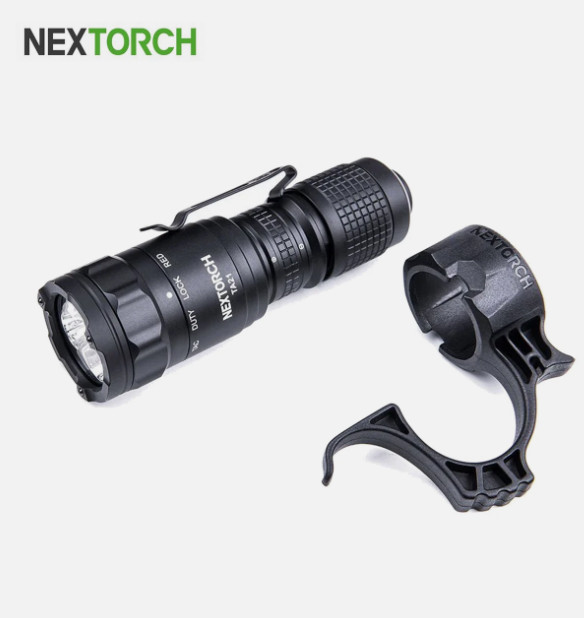 NEXTORCH TA21 Pocket Carry Tactical Flashlight Set Dual-Source Red/White Light