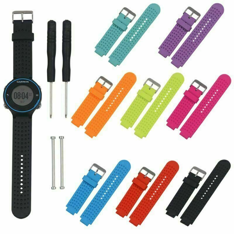 For Garmin 235 Watch Silicone Watch Band Strap With Pins & Tools