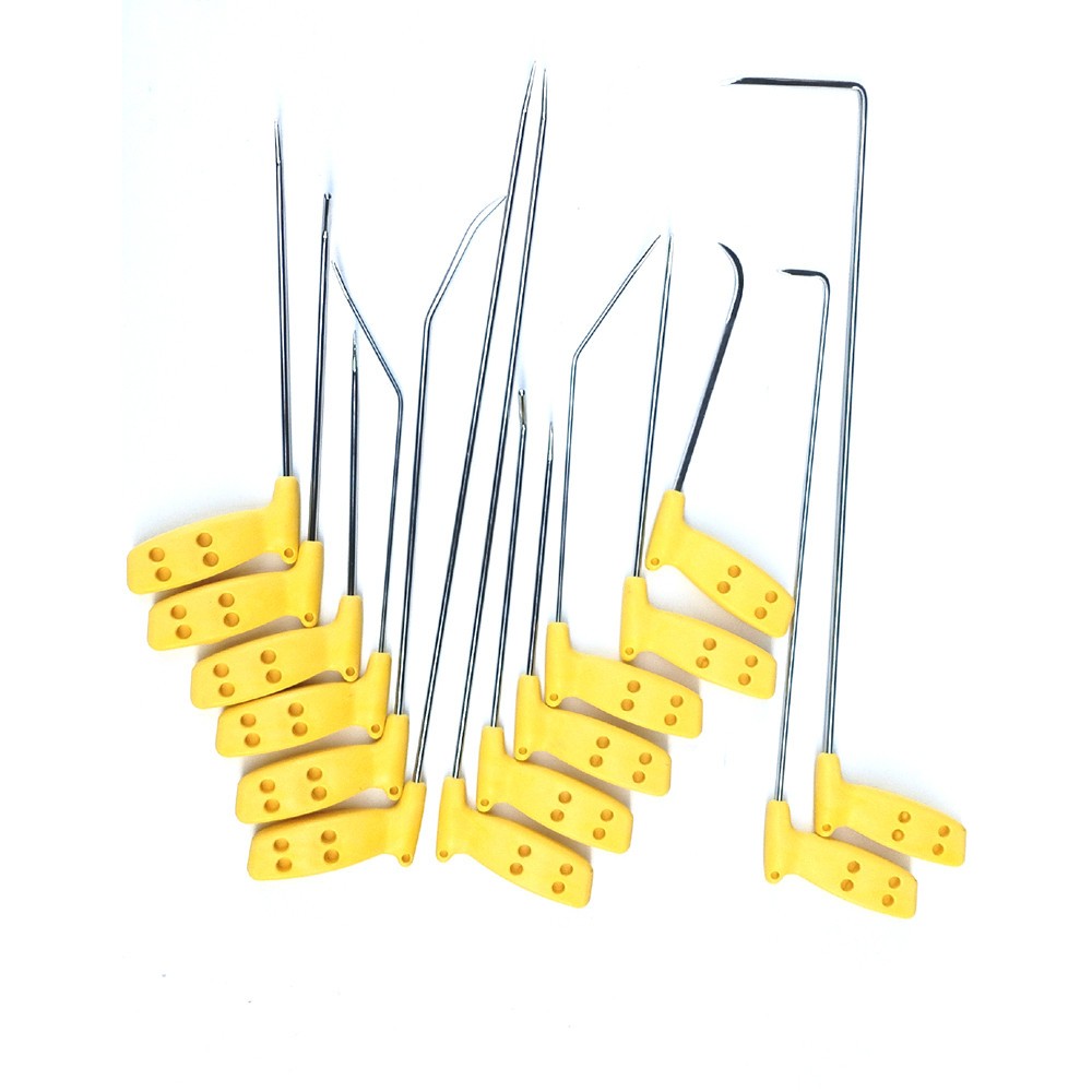 14PCS Dent Repair Rods,Hook Tools, Push,Paintless Dent Repair Tool Kit