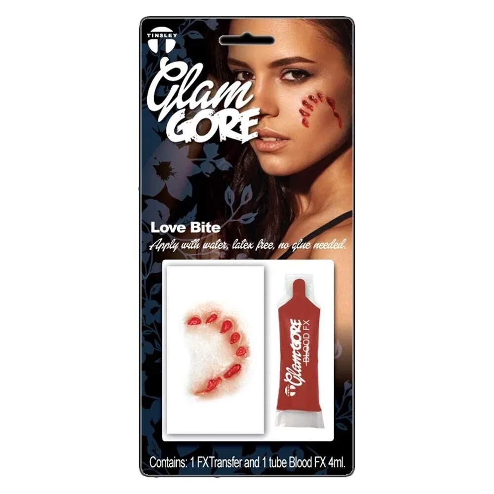 Tinsley Transfers Prosthetic Medium Glam Gore Love Bite 3D FX Transfer Kit