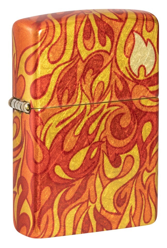 Zippo Fire Design 540 Tumbled Brass 48981