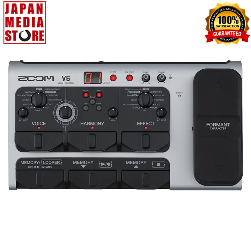 ZOOM V6-SP Vocal Processor Looper Formant Octave Pitch Correct Pedal BRAND NEW