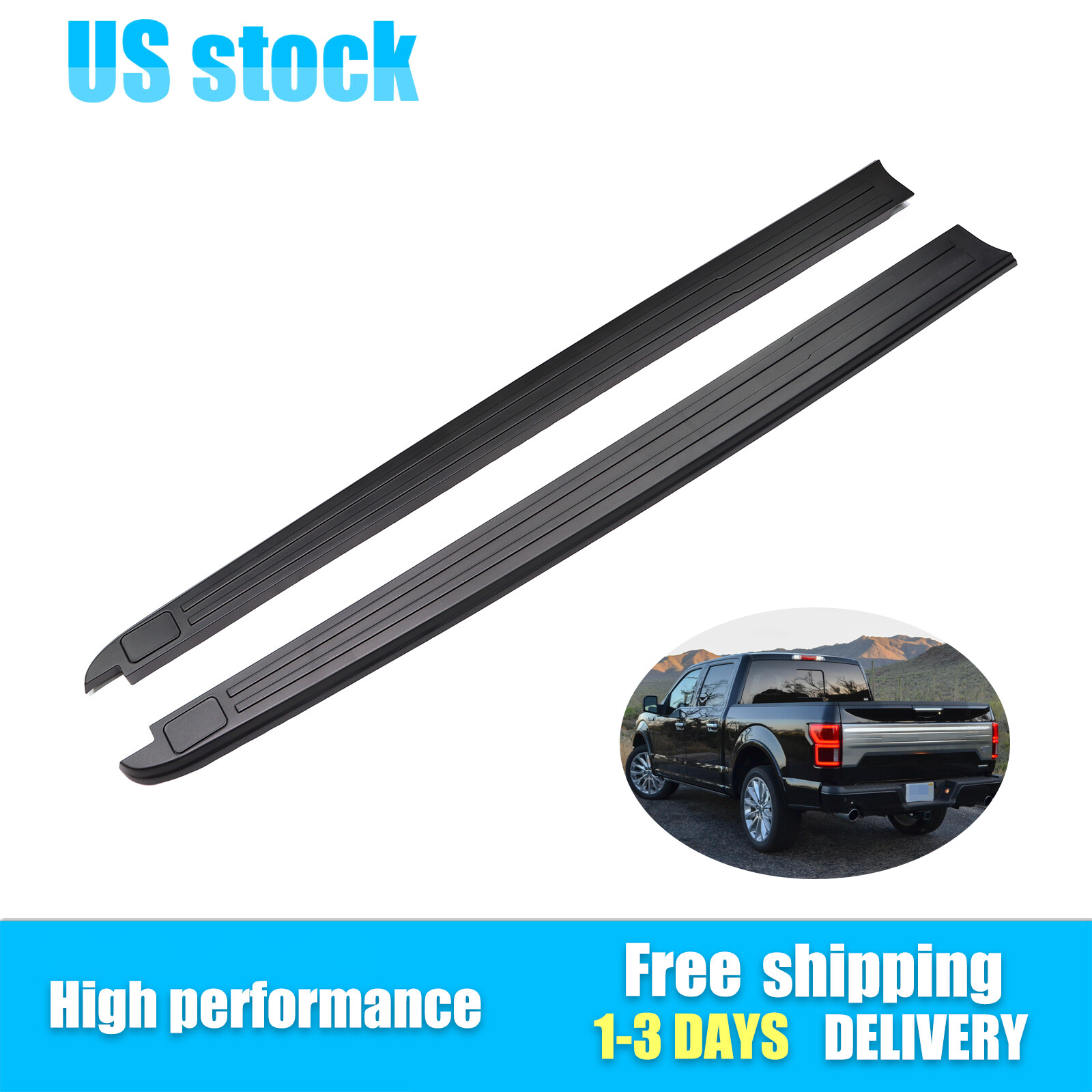 New LH & RH 5.5' Styleside Bed Rail Molding Cap Kit Fits 2015-2020 Ford F-150
