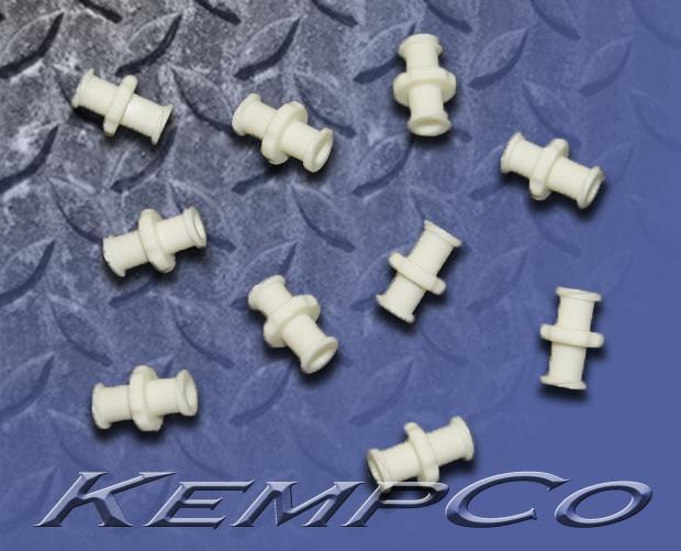 (10) Female to Female Luer Lock Coupler Fittings - White Nylon - Medical Biomed