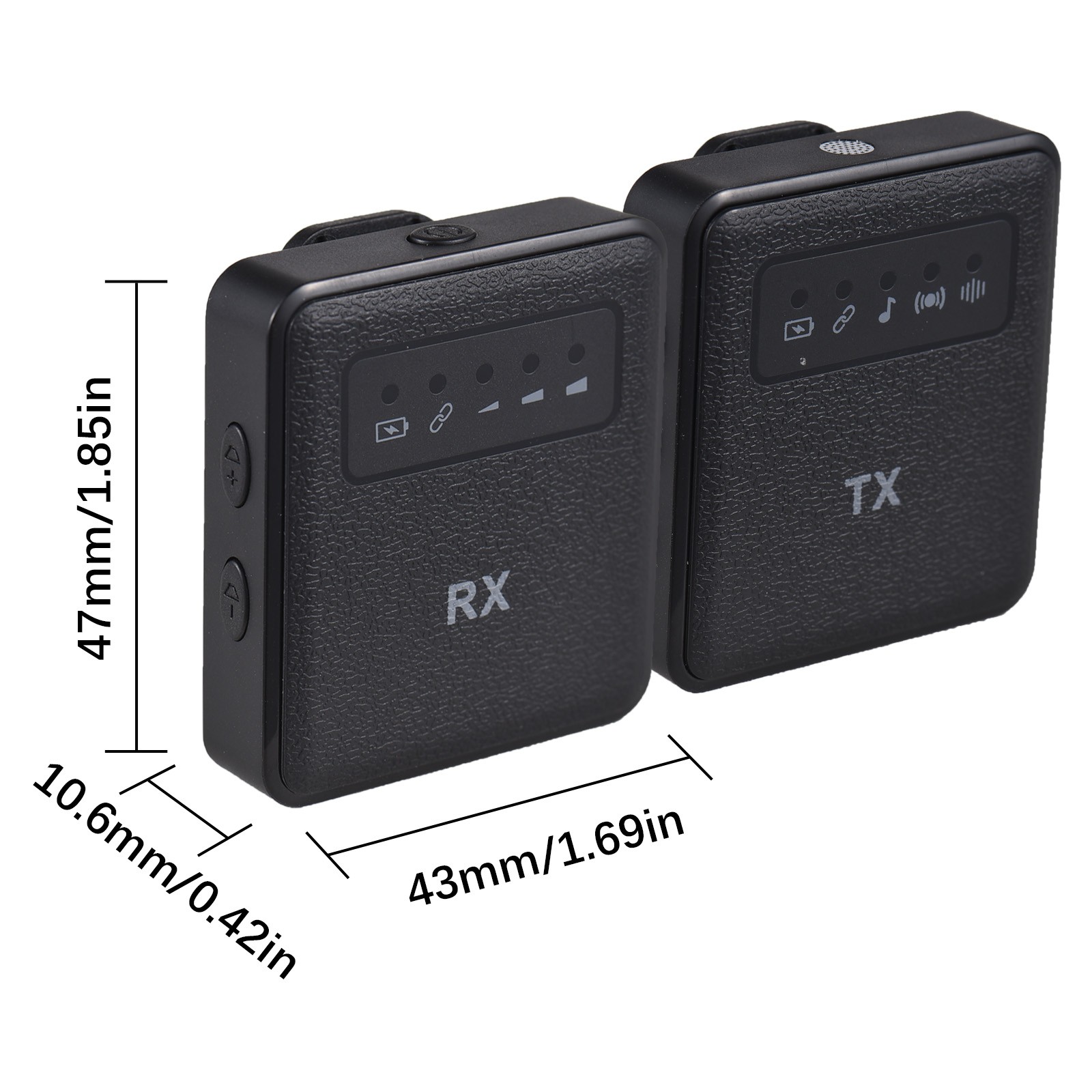 2.4G Wireless Collar Clip Microphone Clip-on Microphone Mic Transmitter CQCM