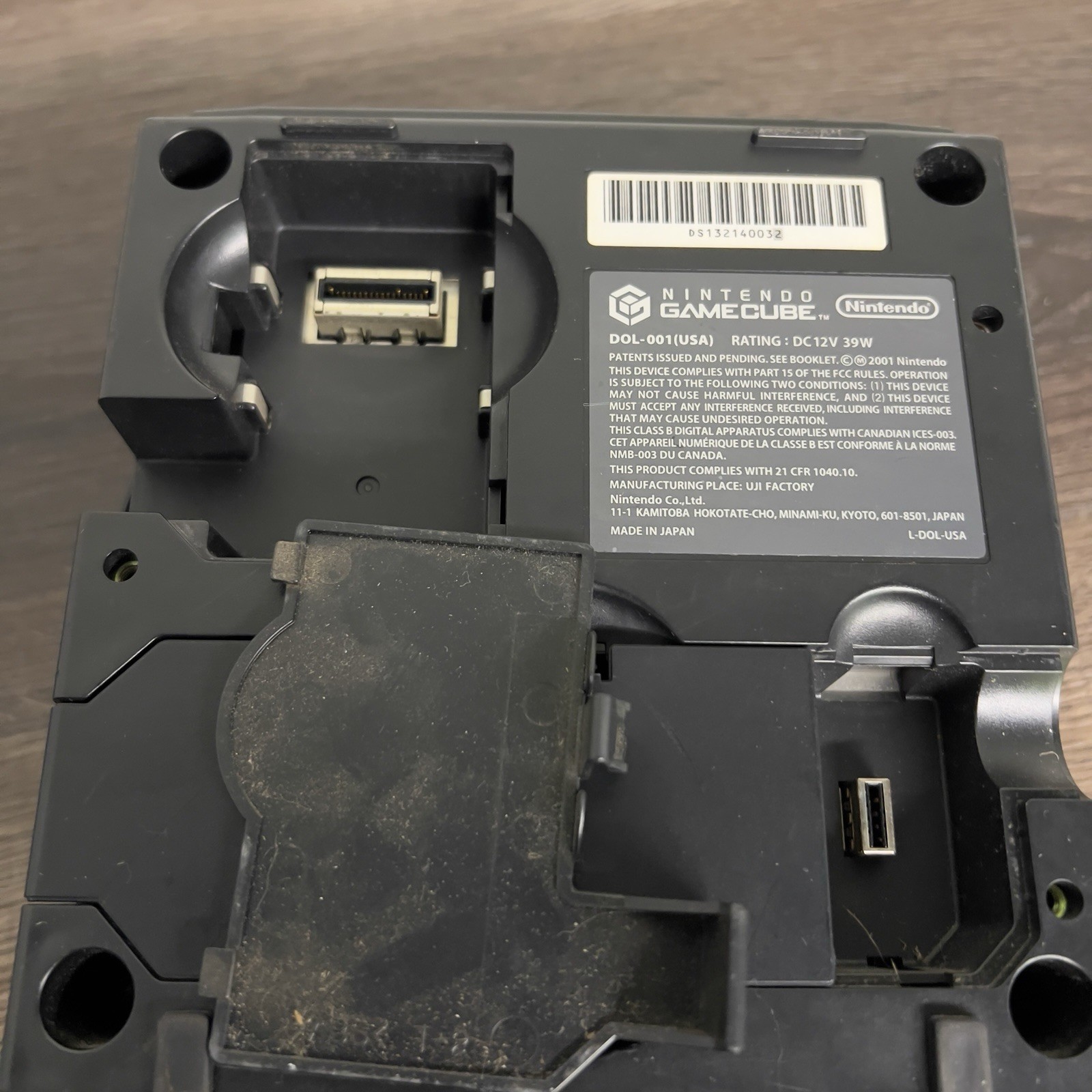 Nintendo GameCube DOL-001 Black Console OEM Memory Card 251 Block Untested AS IS