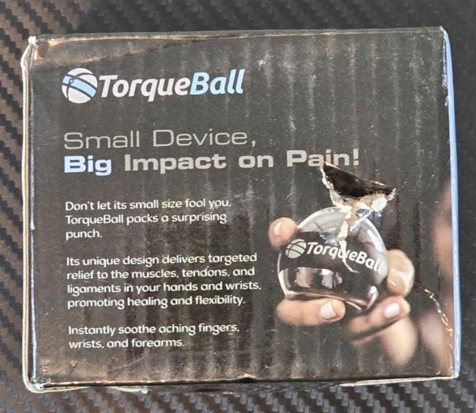 TorqueBall Self Starting Torque Ball Gyroscope Wrist Hand Exercise Therapy