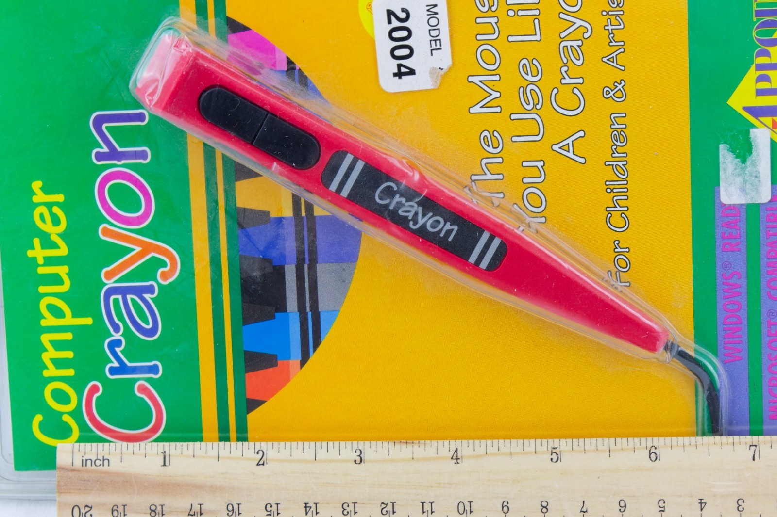 Computer Crayon Mouse, Serial Connection, Vintage