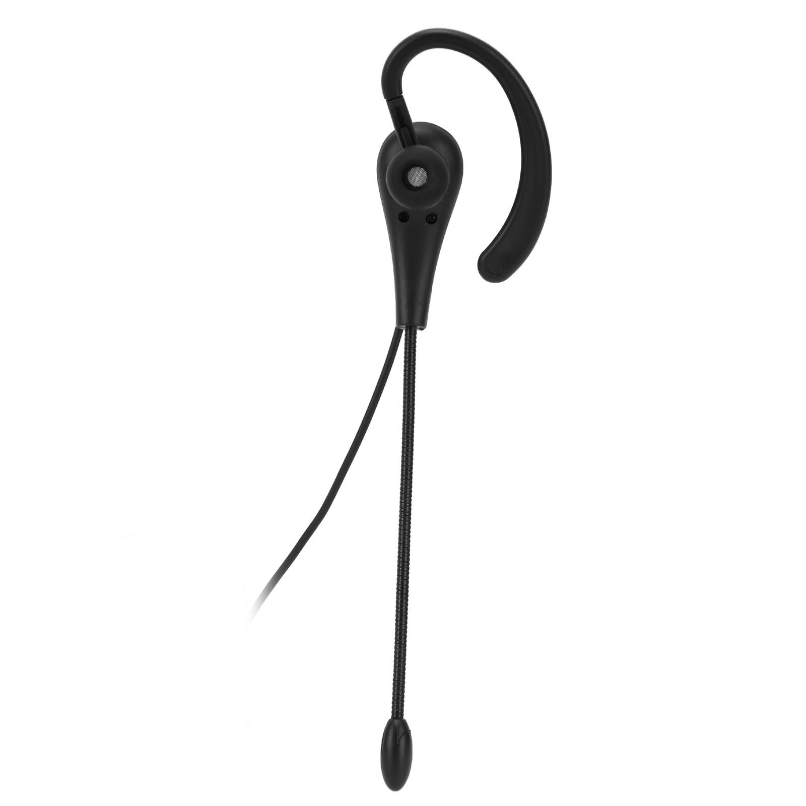 Single Ear Headset With Microphone Wired Noise Cancelling Lightweight Monaural