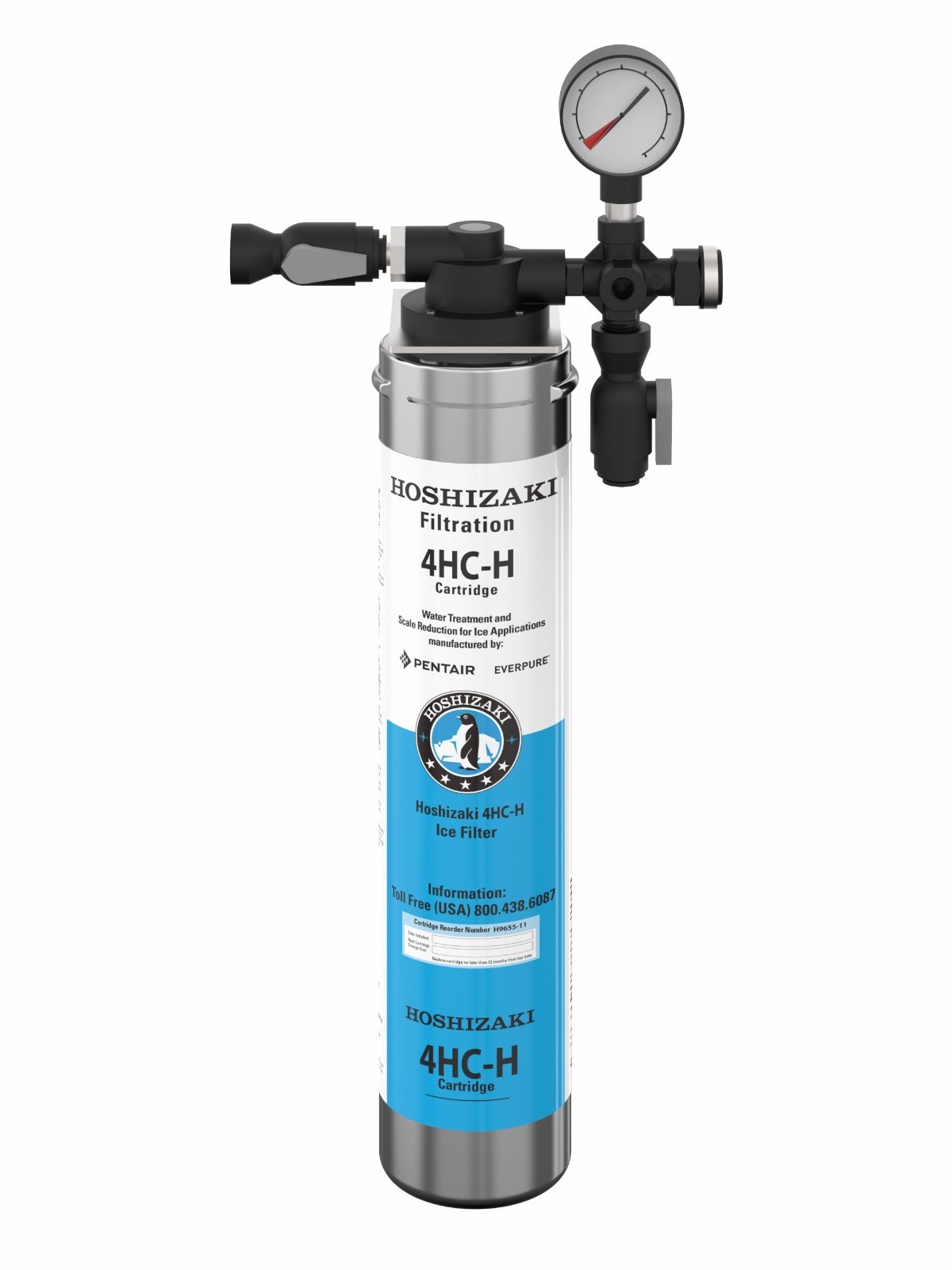 Hoshizaki Ice maker water filter system 932051 with 4HC-H cartridge / EV9655-11