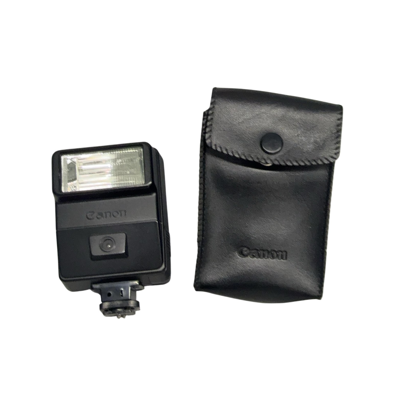 Vintage Canon Speedlite 177A Shoe Mount Flash Black Hot Shoe Japan Canon Case