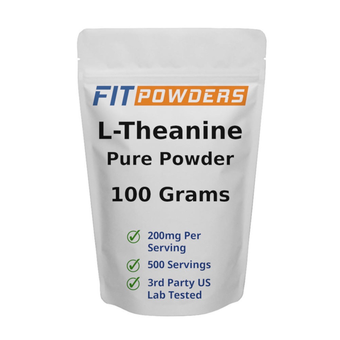 L-Theanine Powder 100% Pure 100 Grams - 3rd Party Tested, Non-GMO, With Scoop