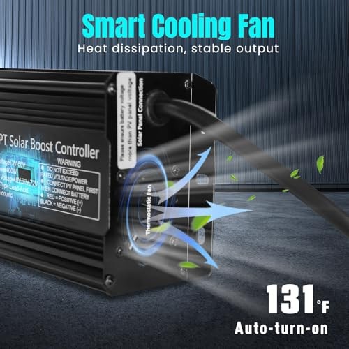 400W Boost MPPT Solar Charge Controller LCD Solar Panel Regulator LCD-400W