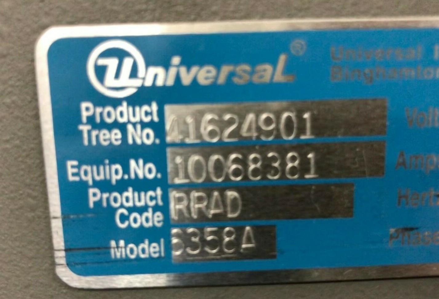 Universal Instruments Radial 6358A CTA Component Transfer Assembly