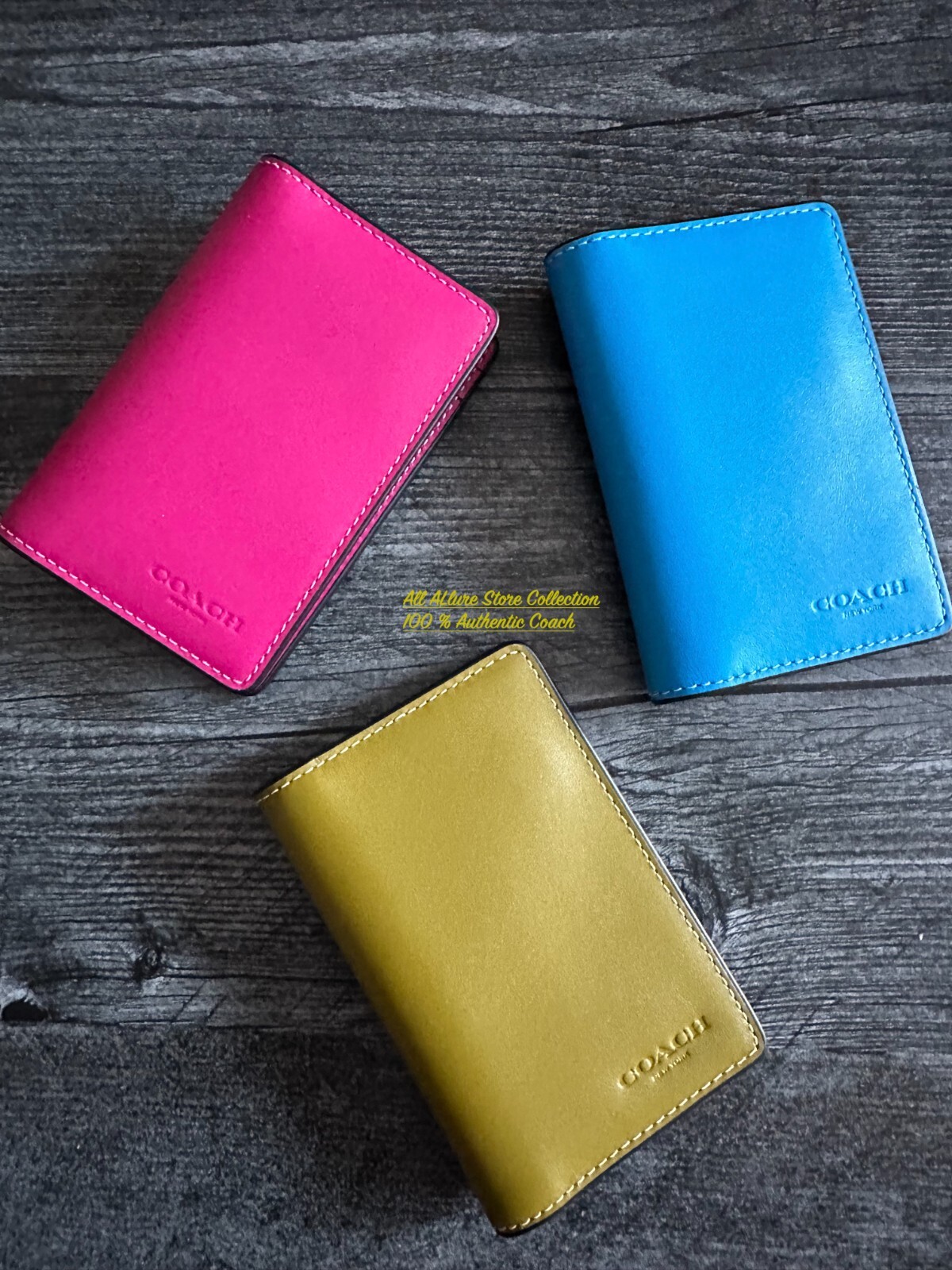 Coach ID/Card Wallet In Leather NWT