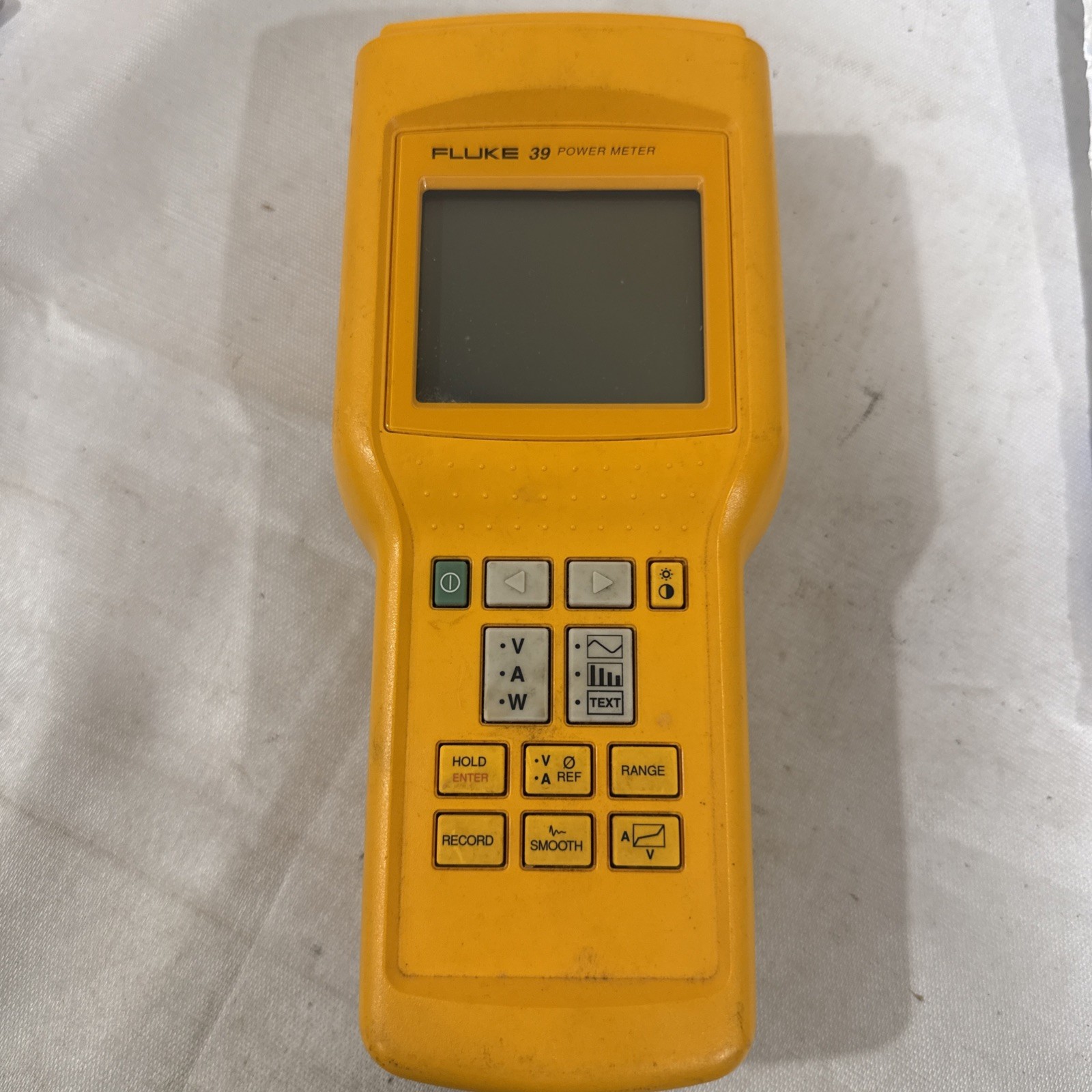 Fluke 39 Power Meter Harmonics Analyzer Powers On Untested No Leads Clamps