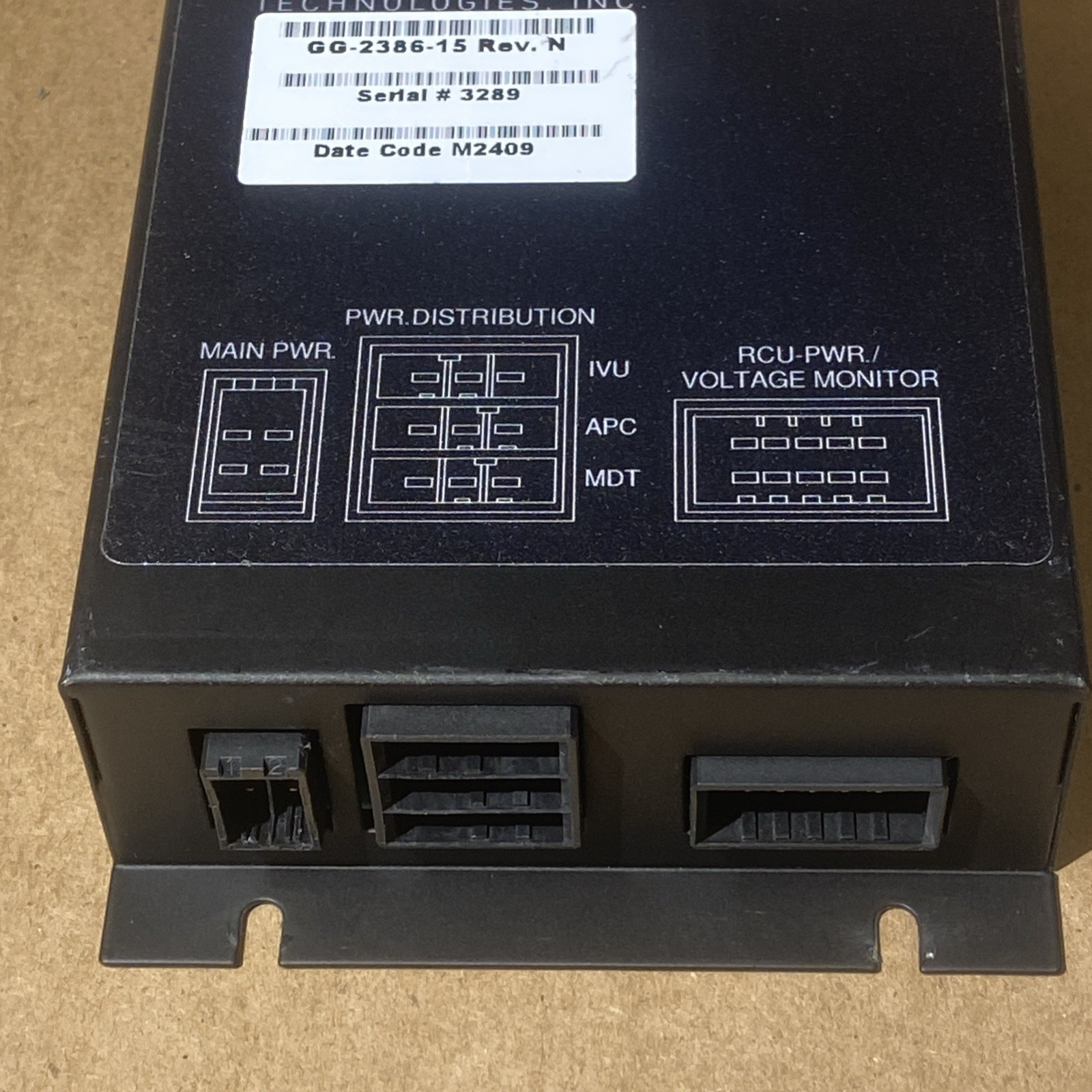 Avail Technologies Power Filter Module Fleet Communication GG-2386-15 E