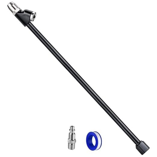 13'' Dual Head Air Chuck Set, Heavy Duty Extended Reach Tire Chuck w/Quick