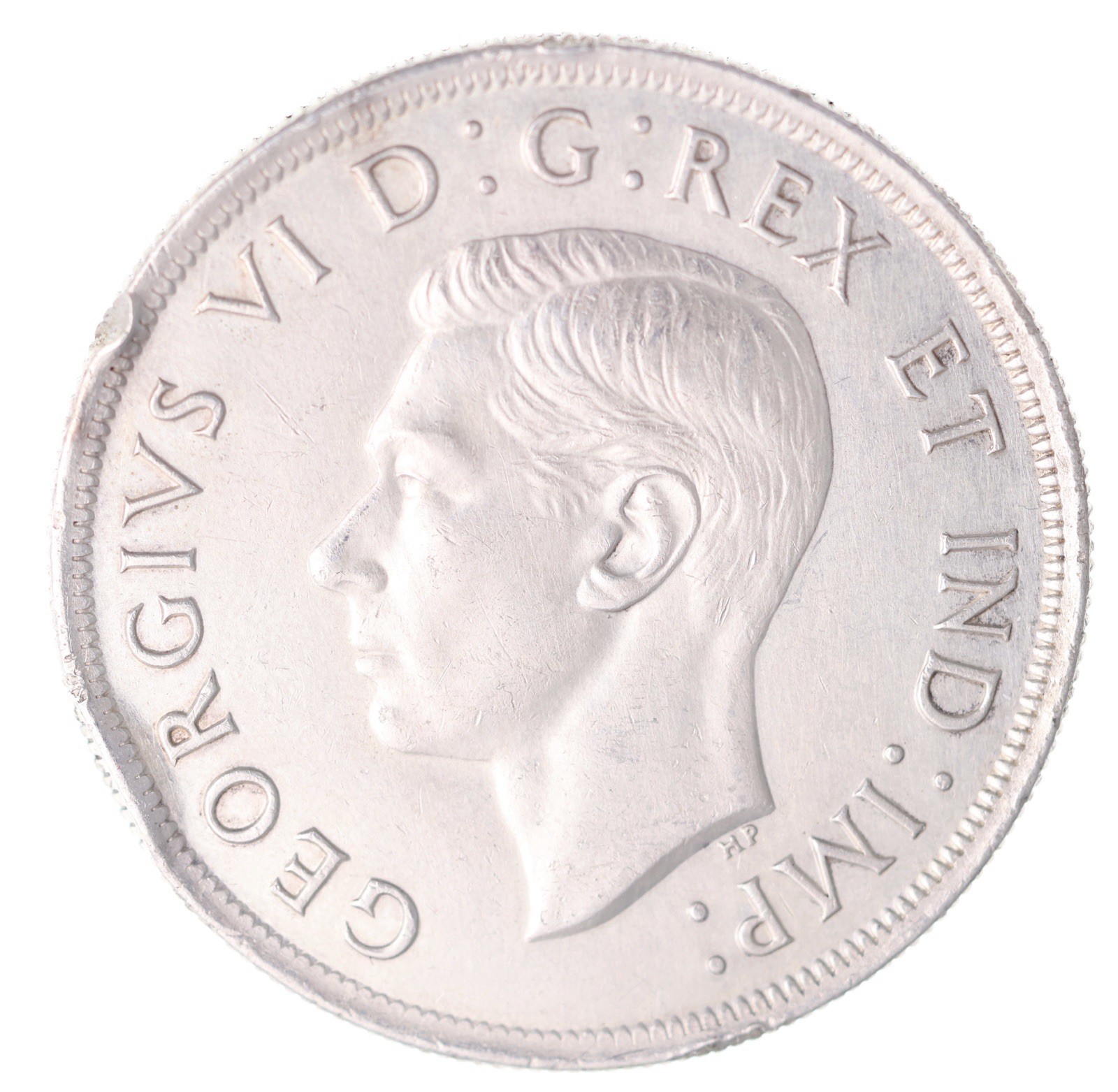 1938 Canada 1 Dollar - AU/MS - Rim Bump Cleaned Lot#15050