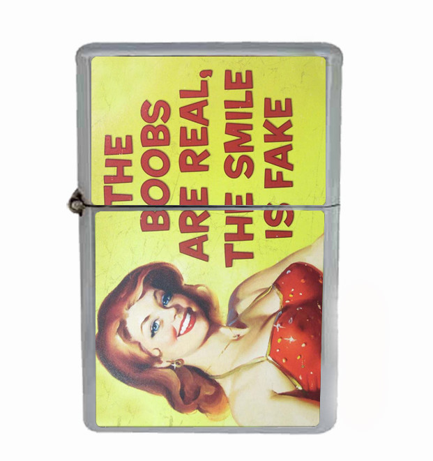 Fake Smile Rs1 Flip Top Oil Lighter Wind Resistant