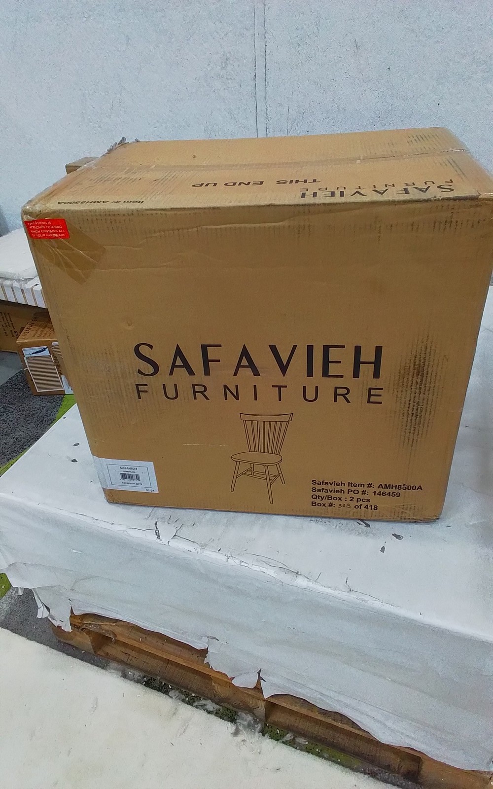 Safavieh PARKER SPINDEL SIDE CHAIR, Reduced Price 2172776955 AMH8500A