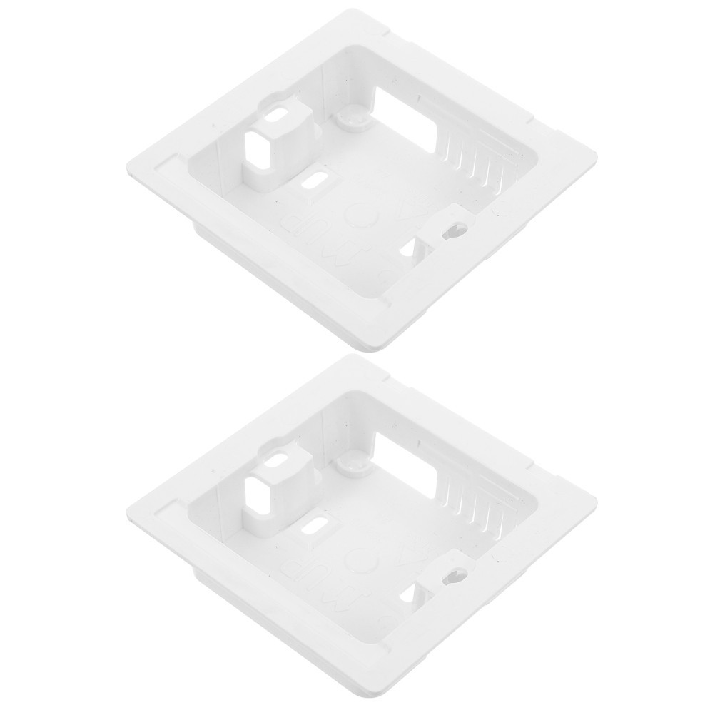 2Pcs White Plastic Ac Controller Holder for Wall Mounted Thermostat