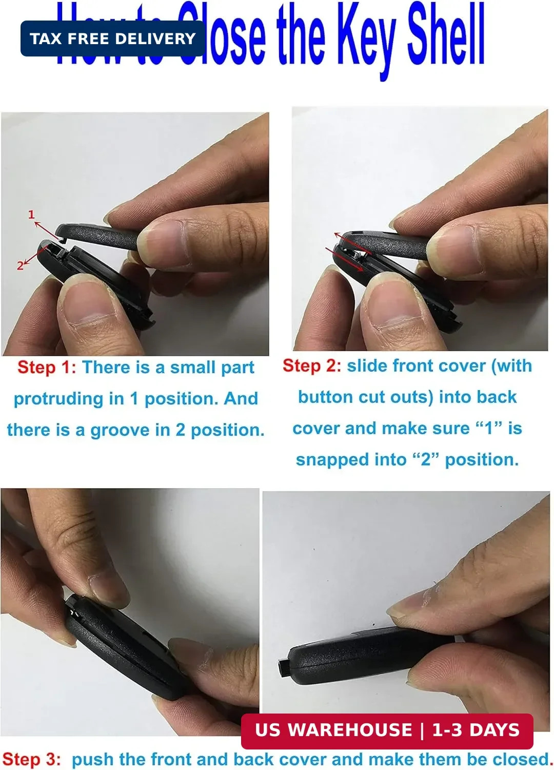 Upgraded Replacement Key Fob Keyless Entry Remote Shell Case fit for Honda 2003-