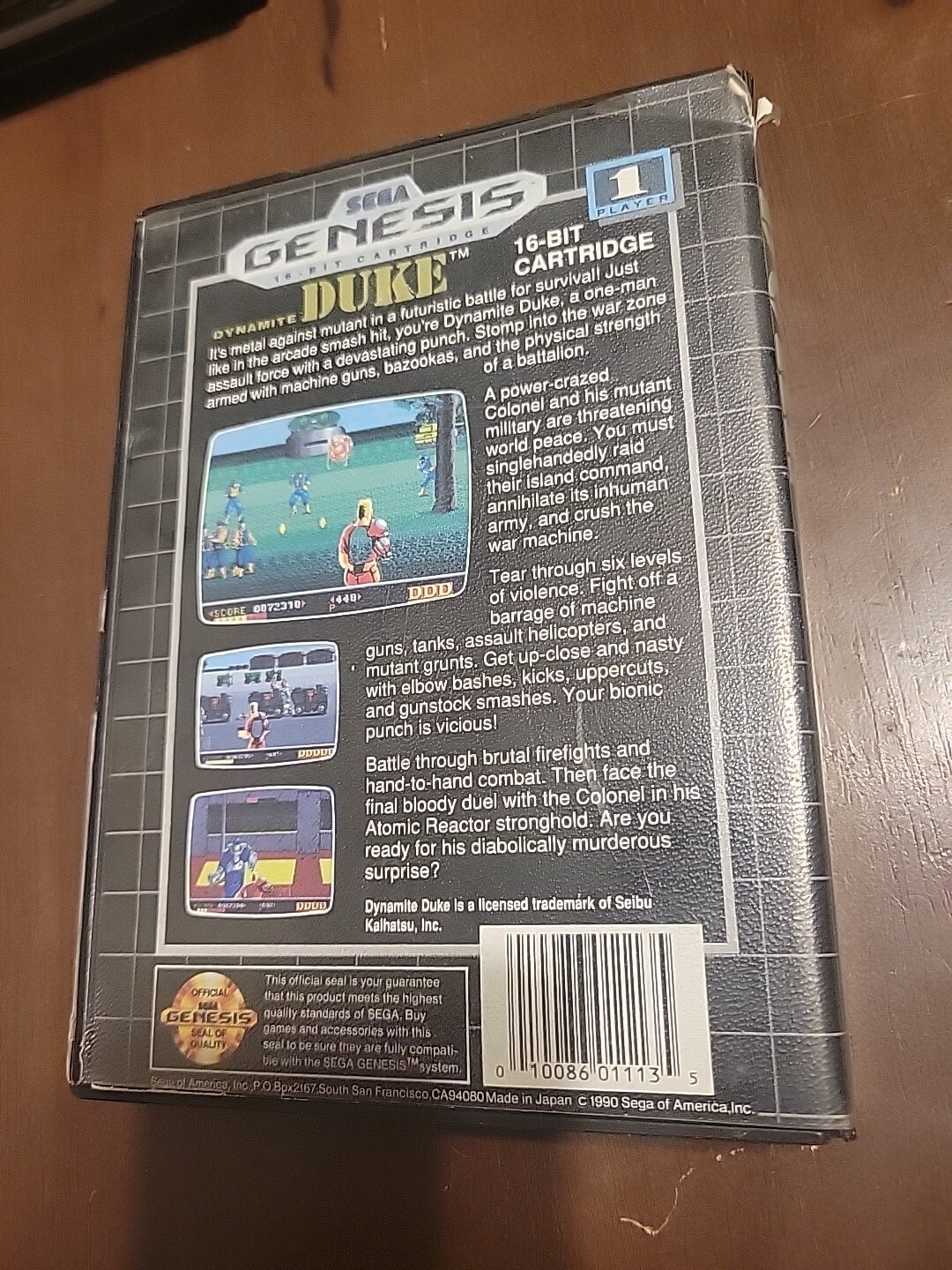 Dynamite Duke (Sega Genesis, 1990) *Authentic in Case, TESTED, SEE PICS