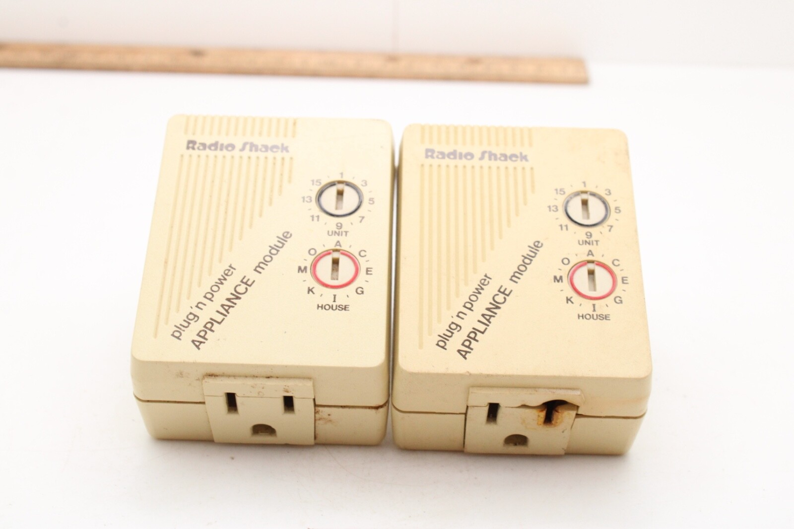 (2) Radio Shack 61-2684A  3-Prong Appliance Module 15amp White Tested