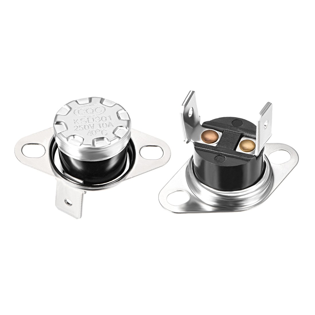 40°C/104°F 10A KSD301 Thermostat Temperature Switch NO for Heater,2 Pcs