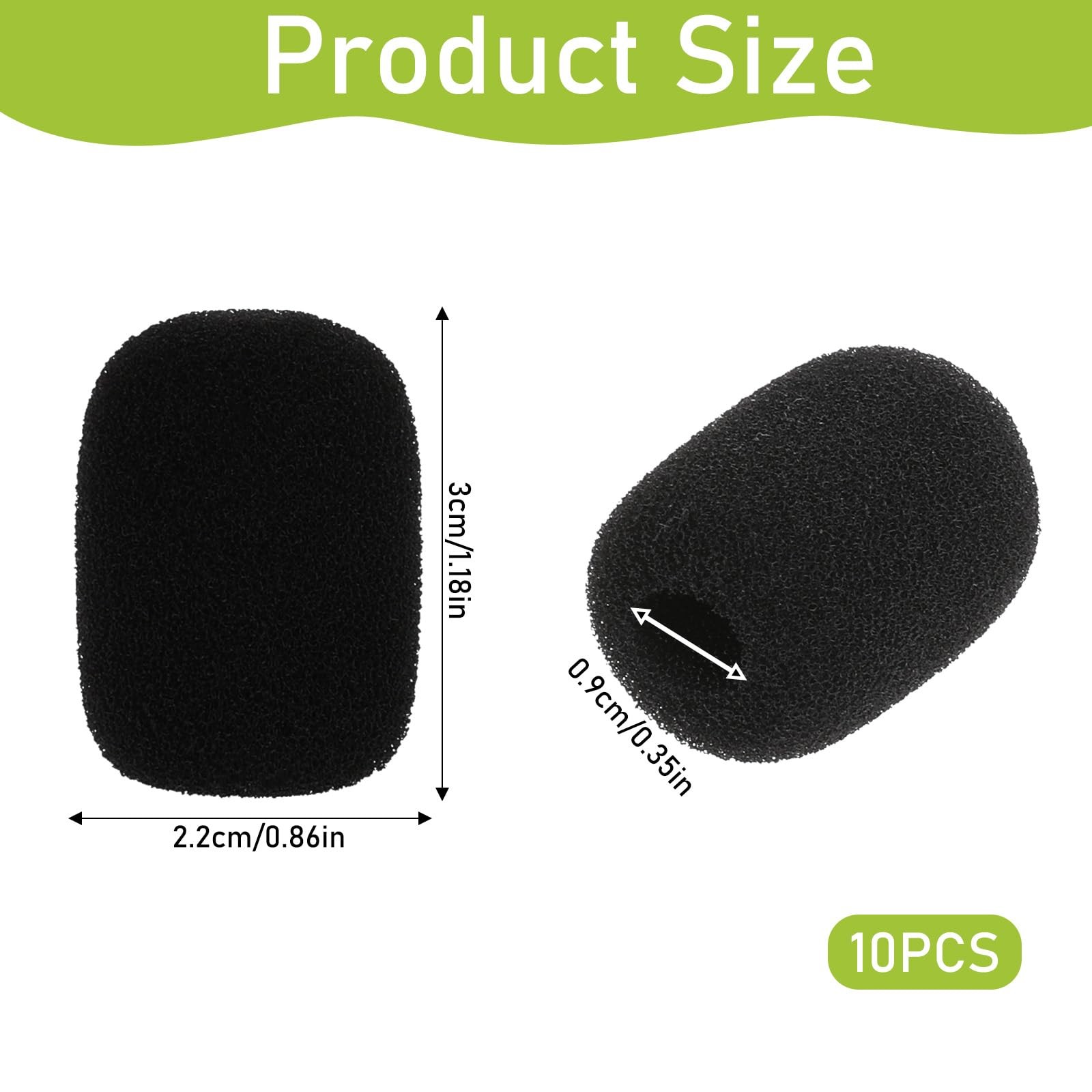 Mini Size Lapel Headset Microphone Windscreen Foam Cover for Headset Lavalier