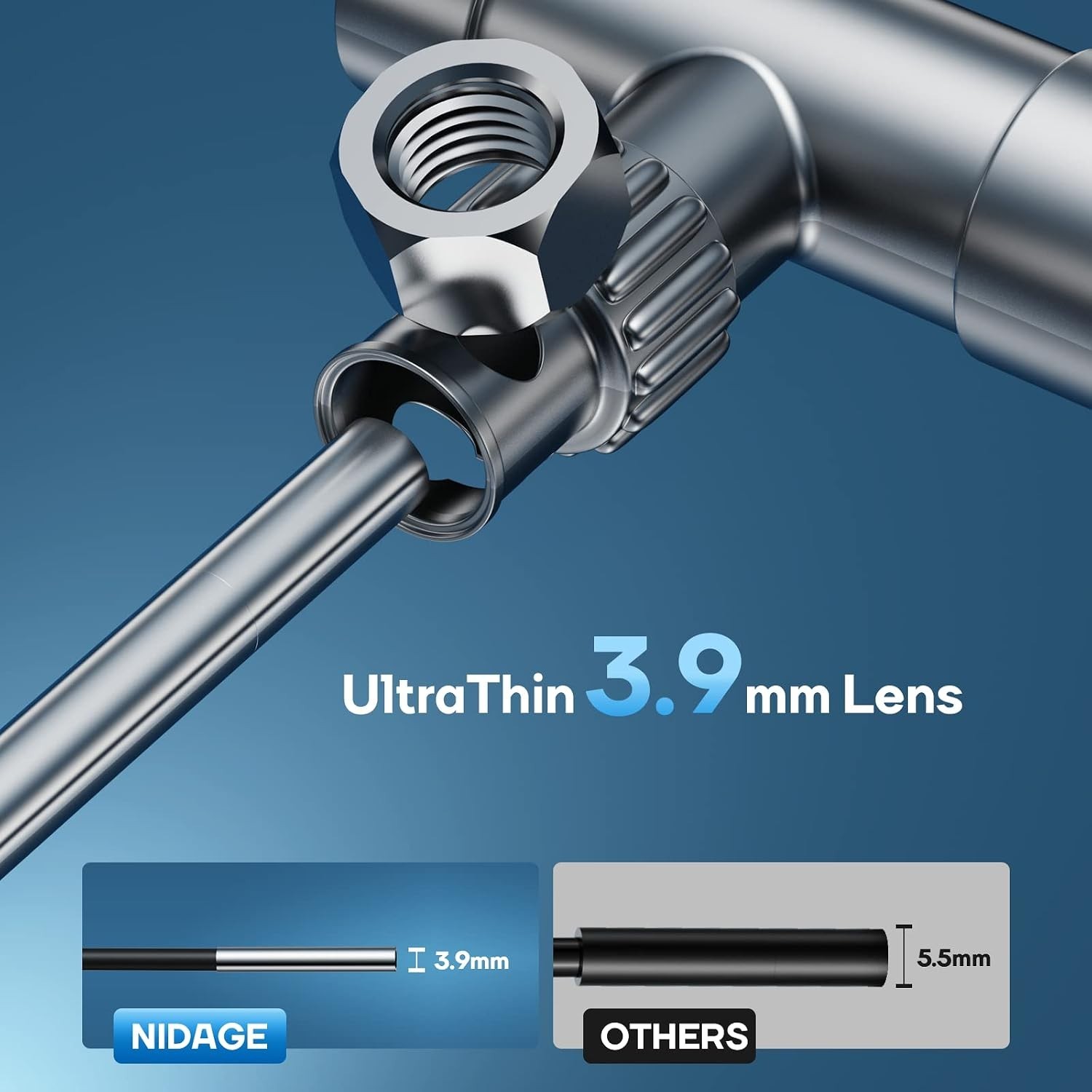 Inspection Camera Wireless Endoscope 2026 Top Tiny WiFi Borescope 3.9mm 1080P...