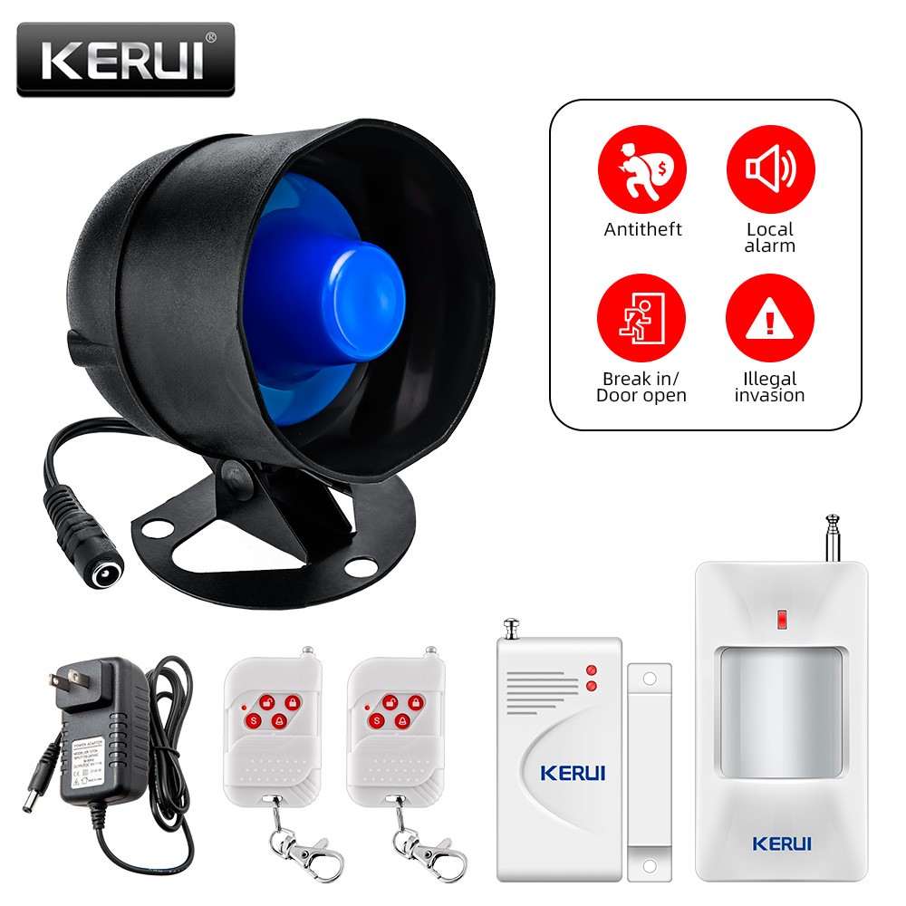 110dB DIY Wireless Warning Alarm System House Door Window Anti-Theft Safety Kit
