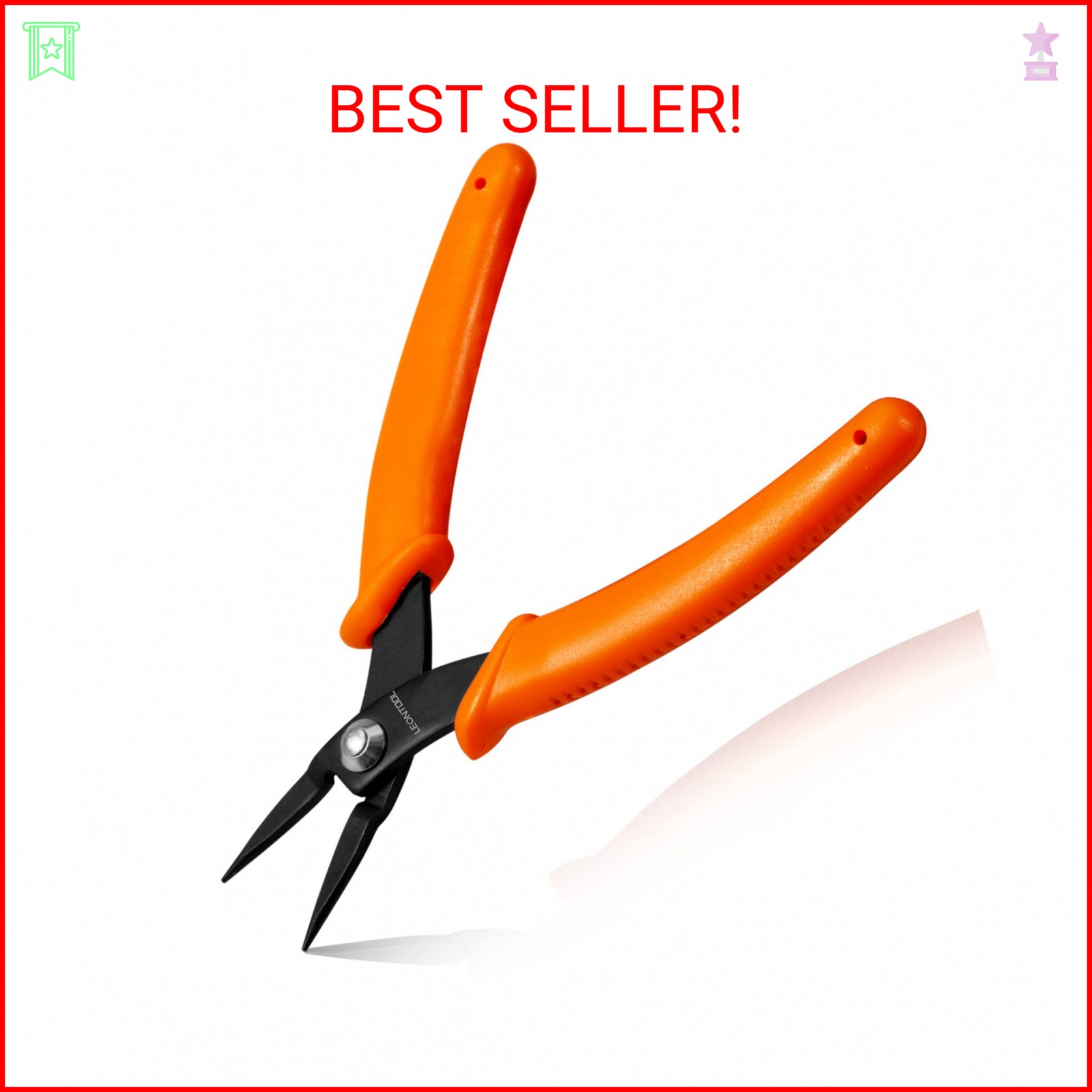 LEONTOOL 5-Inch Long Nose Pliers Specialty Pointed Nose Tweezer Nose Pliers 1mm