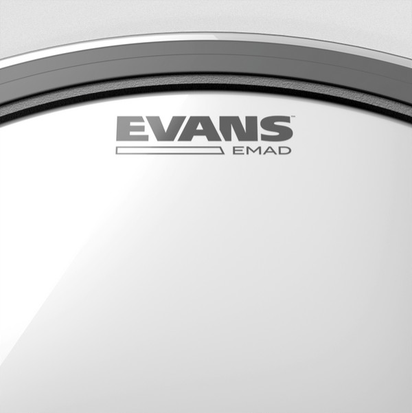 Evans EMAD 24" Batter-Side Kick Drumhead | Clear